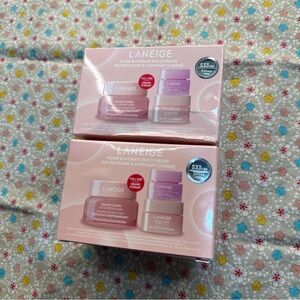 LANEIGE Hydrating Lip Balm & Gloss Set - Pink and Purple